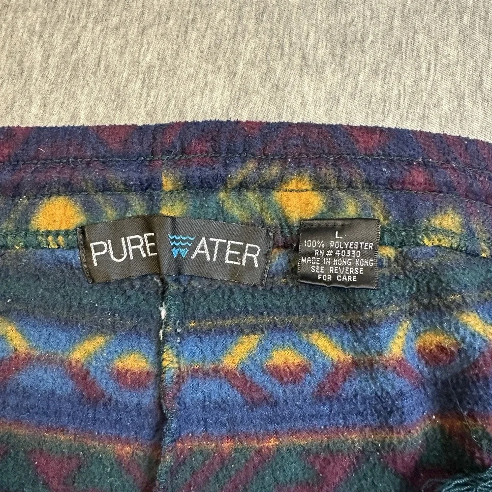 VINTAGE Aztec Sweat Shorts - Sz Large - Pure Water Lounge See‎ Pics